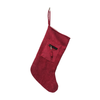 Red Cord Zipper Stocking 