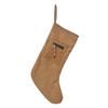 Camel Cord Zipper Stocking 