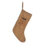 CF-3487 - Camel Cord Zipper Stocking (DUE IN JULY)