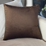 CF-3492 - Brown Velvet 20x20 Pillow (DUE IN AUGUST)