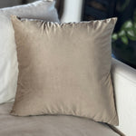 CF-3497 - Tan Velvet 20x20 Pillow