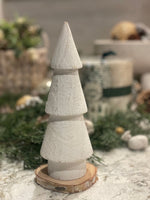 CL-2440 - White Distressed Wood Carved Tree *LIMITED STOCK*