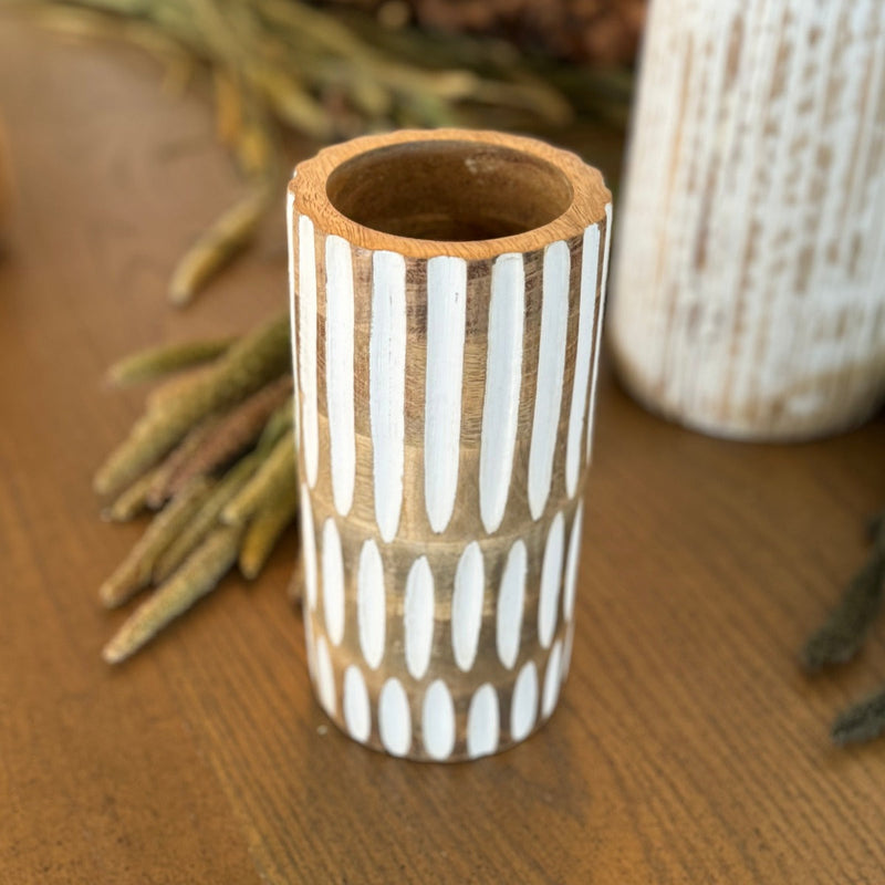 CL-2586 - Short Wooden Vase