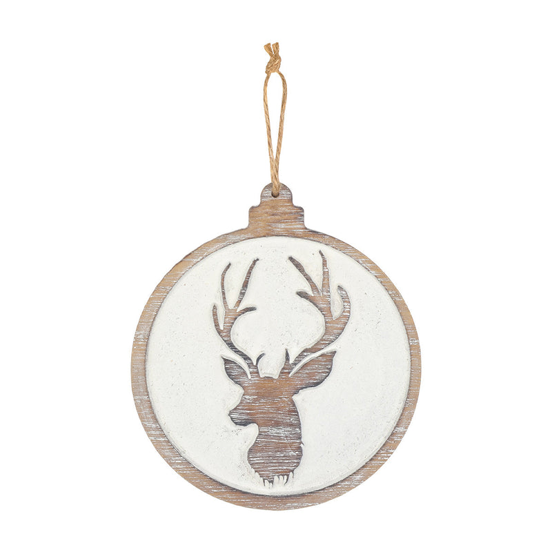 Carved Reindeer Ornie