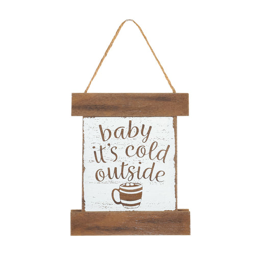 Cold Outside Banner Ornie