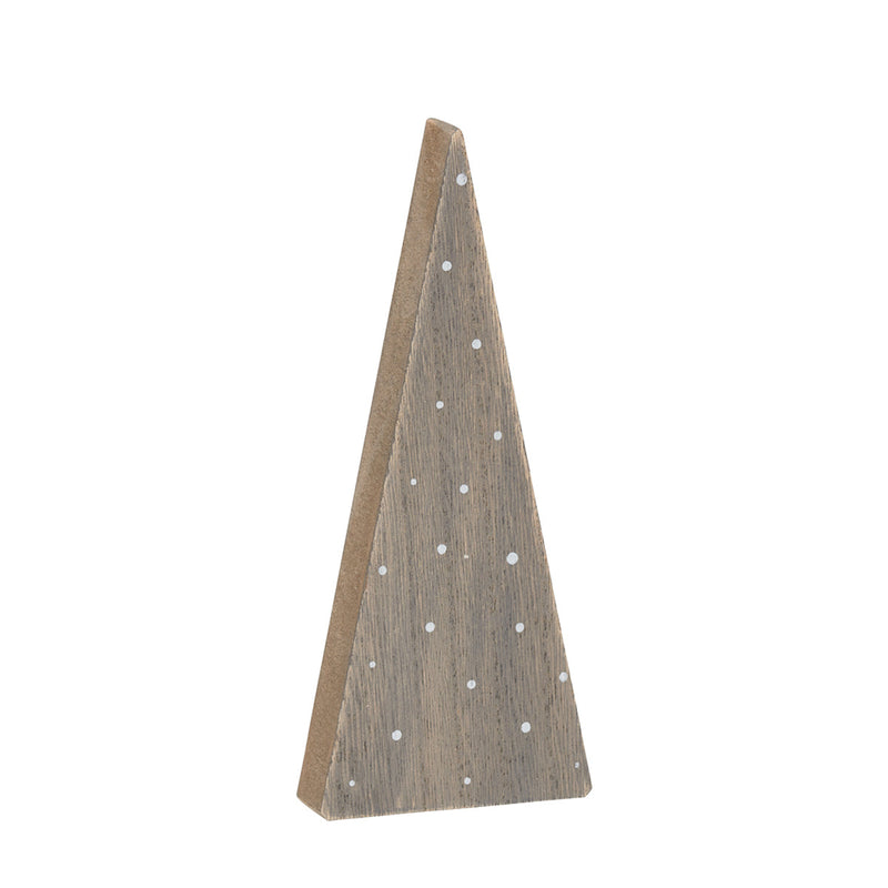 Med. Washed Wood Dotted Tree