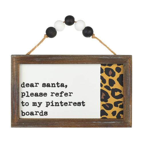 Dear Santa Framed Ornie