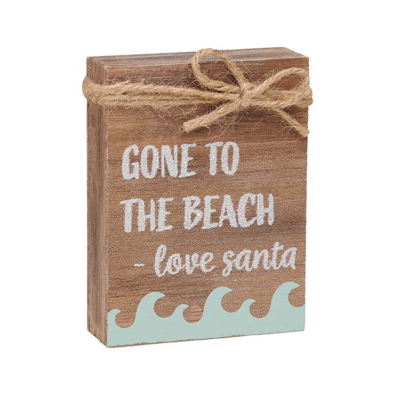 Gone to the Beach Jute Block