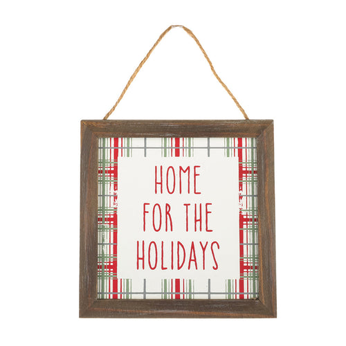 Holidays Plaid Framed Ornie