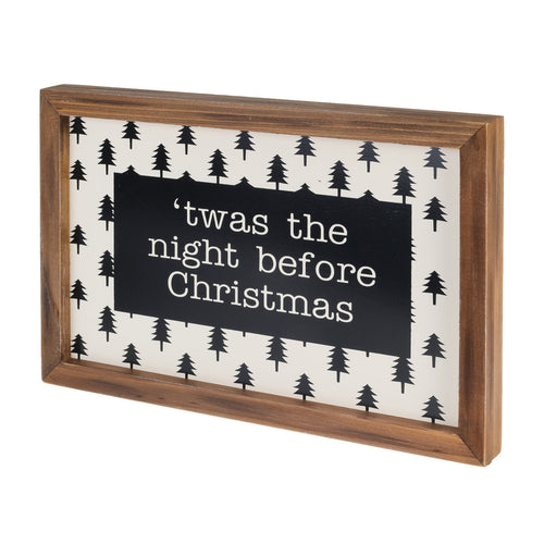 Night Before Framed Sign