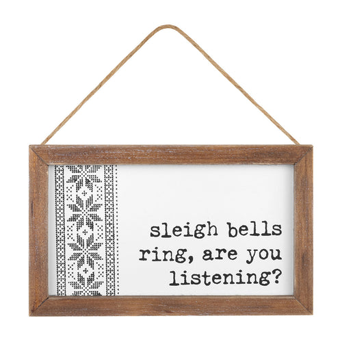 Sleigh Bells Framed Ornie