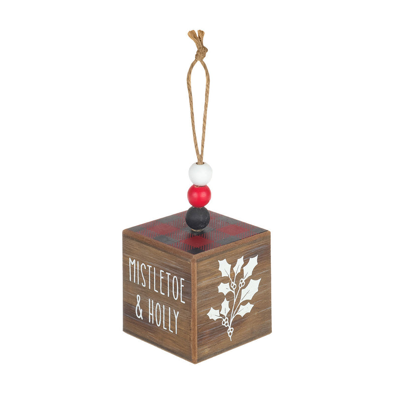 FR-1558 - *Mistletoe RB Cube Ornie