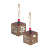 FR-1558 - Mistletoe RB Cube Ornie