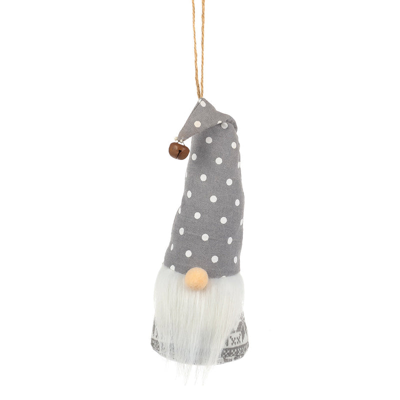 FR-1581 - Gray Fabric Gnome Ornie