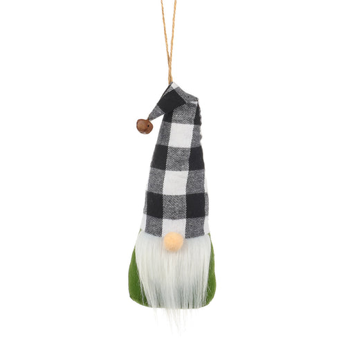 BW Green Fabric Gnome Ornie