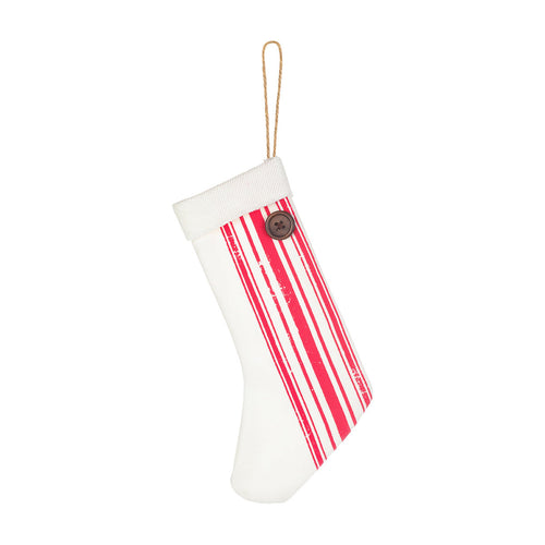 FR-1615 - RW Striped Stocking Ornies, Set of 4