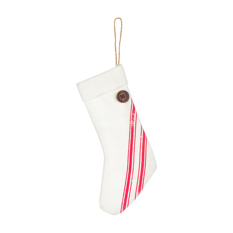 FR-1615 - RW Striped Stocking Ornies, Set of 4
