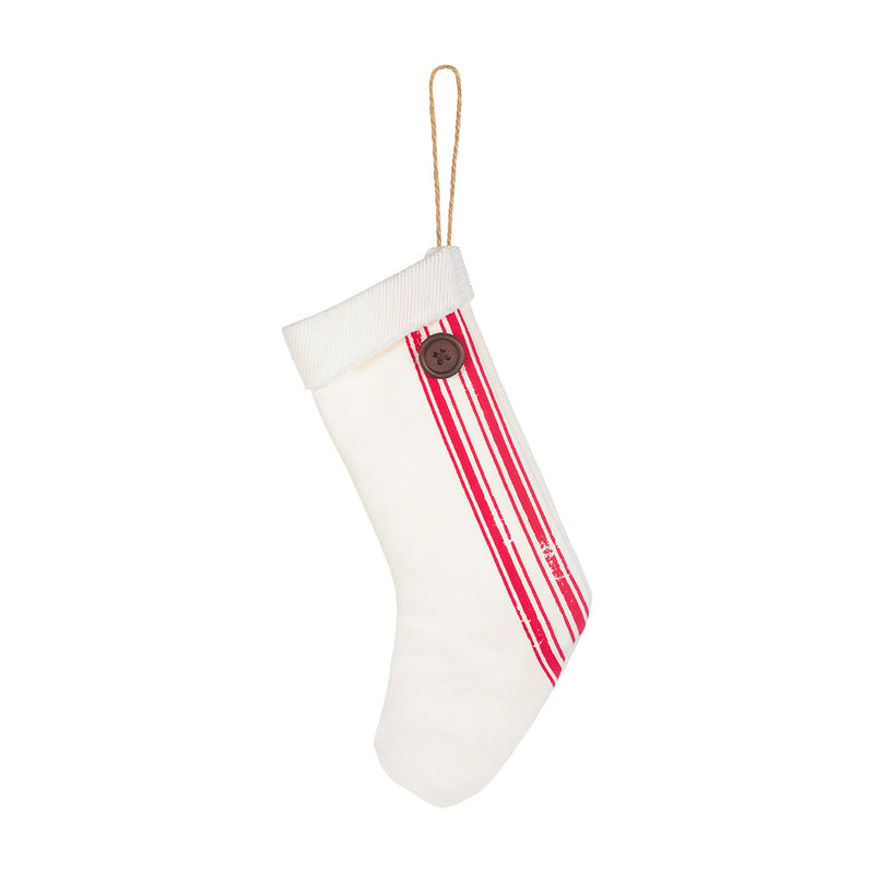 FR-1615 - RW Striped Stocking Ornies, Set of 4