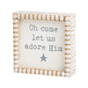 Adore Him Beaded Box Sign