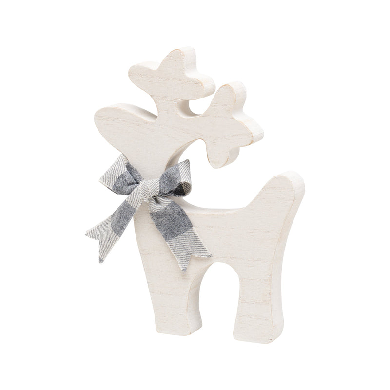 FR-3028 - Lrg. White Washed Reindeer