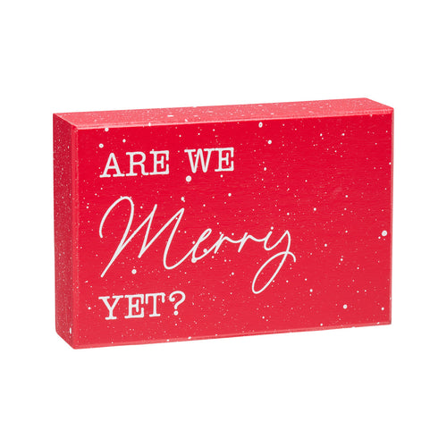 Merry Speckled Box Sign