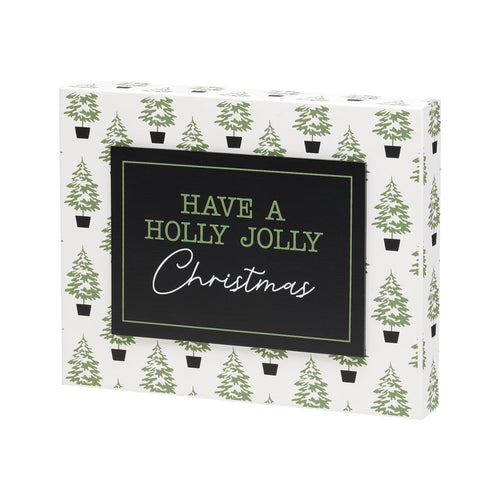 Holly Jolly 3D Box Sign