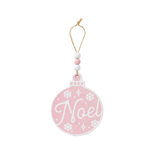 Noel Pink Bulb Ornie
