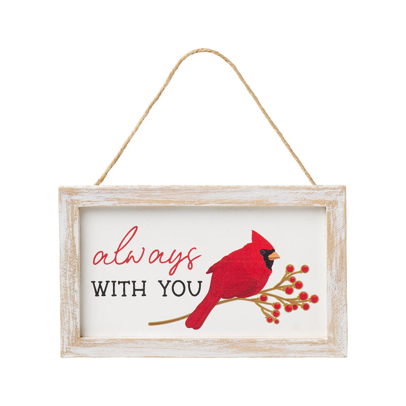 With You Cardinal Framed Ornie