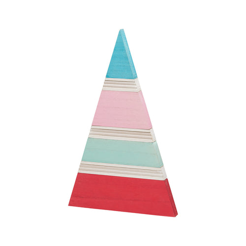 Lrg. Blue/Pink Retro Plank Tree