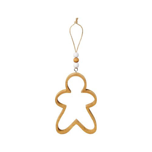 Hollow Tan Gingerbread Ornie