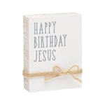 FR-3469 - Birthday Jesus Jute Block