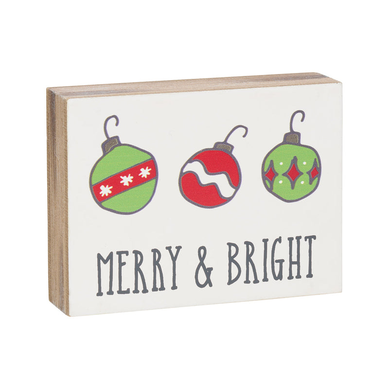 Bright Ornament Block Sign