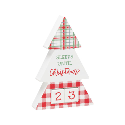Plaid/RW Check 30 Day Countdown Tree