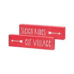 Sleigh/Elf Washed Sitter (Reversible)