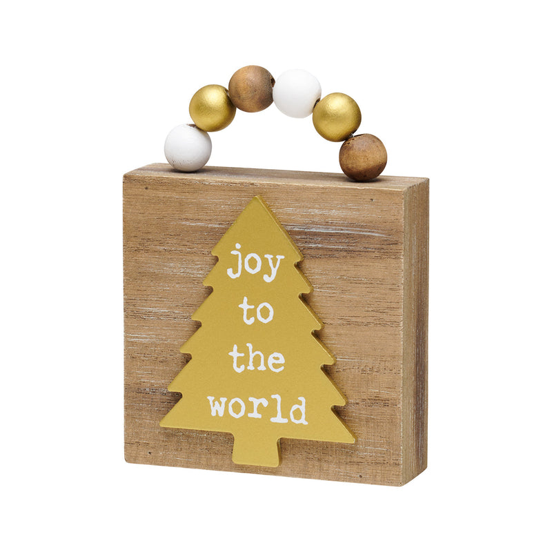 FR-3614 - Joy World Block w/ Beads