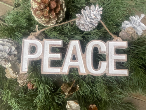 Peace Carved Ornie