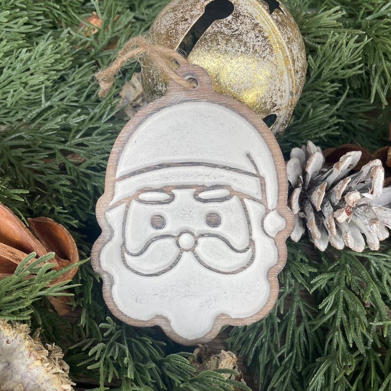 Santa Carved Ornie 