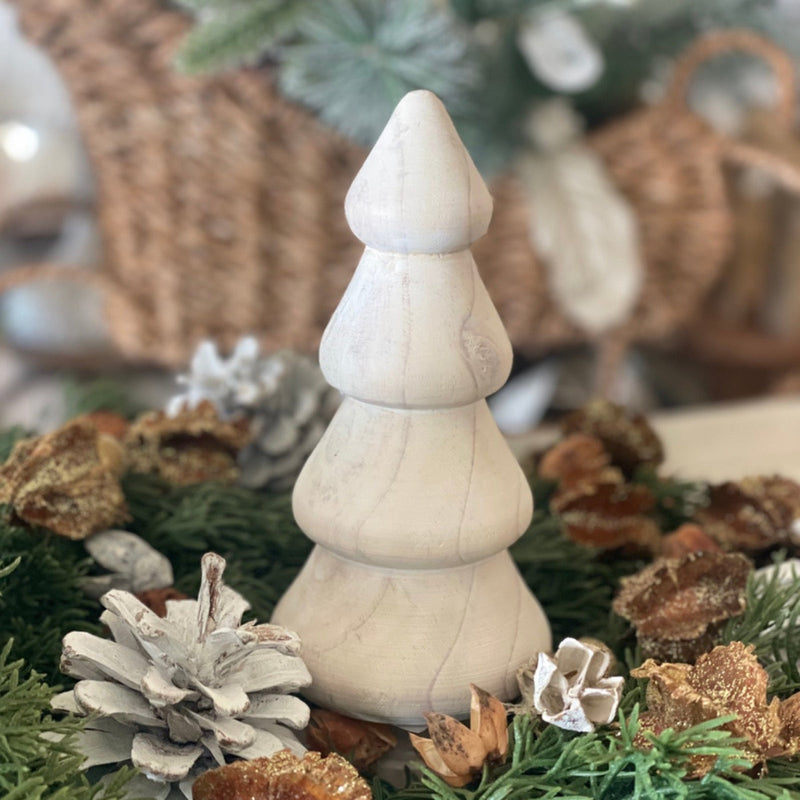 7" White Tiered Tree