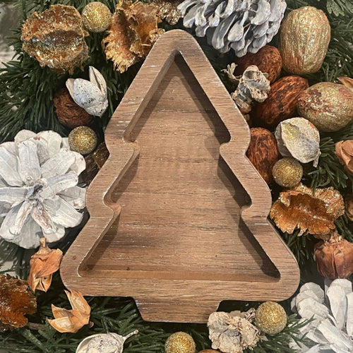 Wood Tree Tray 