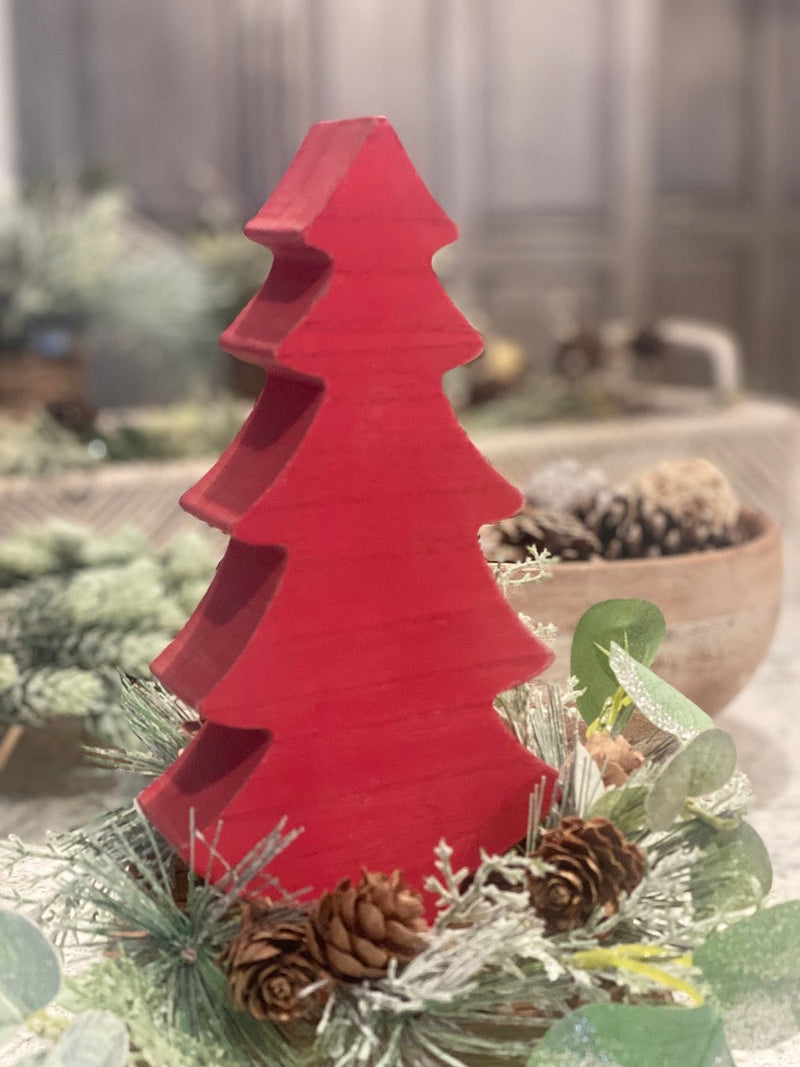 Lrg. Red Wash Chunky Tree