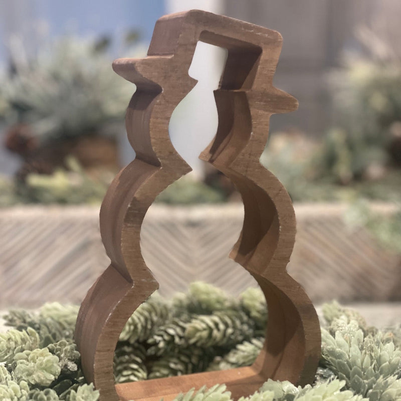 FR-3733 - Wood Wash Hollow Snowman (DUE IN JULY)