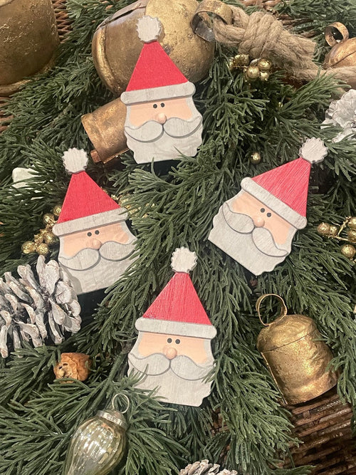 Mini Santas, Set of 4 