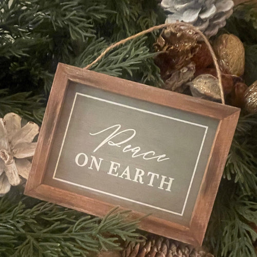 Peace Earth Green Wash Ornie