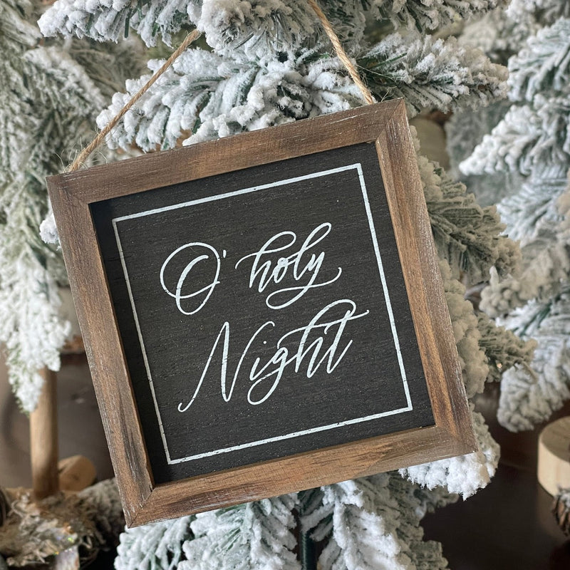 FR-3782 - Holy Night Black Wash Ornie (DUE IN JULY)