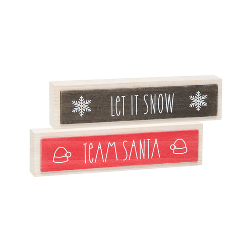 Let It Snow/Team Santa Sitter (Reversible)