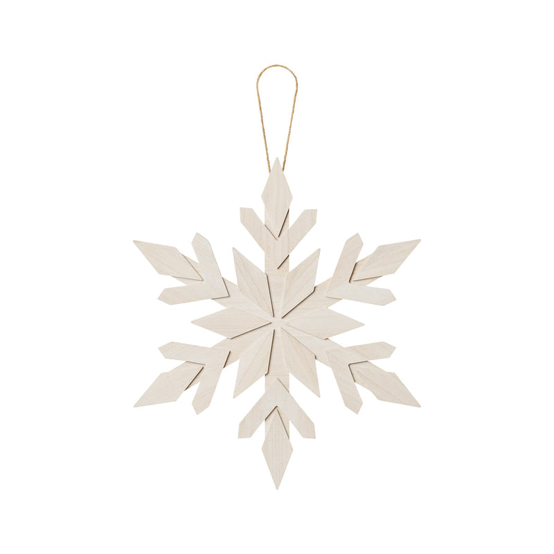 XL White Wash Snowflake
