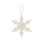 FR-3795 - Lrg. White Wash Snowflake