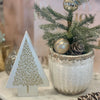 White/Gold Glitter Tree Cutout
