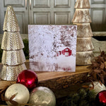 FR-3912 - Red House Winter Box Sign