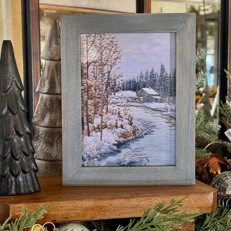 FR-3925 - Winter River Cottage Frame